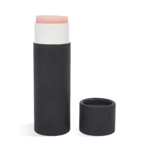 0.3 oz Paperboard Lip Tube & Cap Set, Black