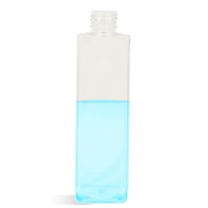8 oz Clear Square Plastic Bottle - 24/410