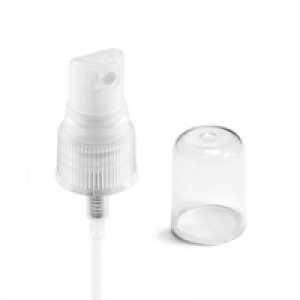 20/410 Sprayer Top, Natural Ribbed w Clear Cap