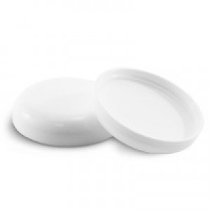 89/400 White Dome Lid w Liner