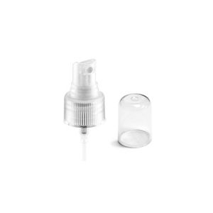 24/410 Sprayer Top, Natural Ribbed w Clear Cap