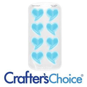 Crafter's Choice Heart Teardrop Small Silicone Soap Mold 4001