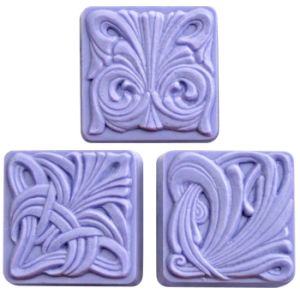 Art Nouveau Tiles Soap Mold (Milky Way)