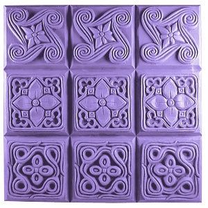 Brocades Tray Soap Mold (Milky Way)