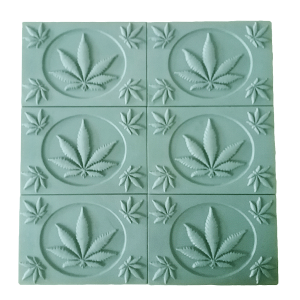 Cannabis Leaves Soap Mold Tray (Milky Way)