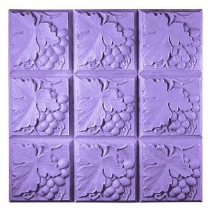 Grapes & Leaves Soap Mold (Milky Way)