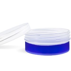 Low Profile, Natural Plastic Jar & Top - 6.5 oz