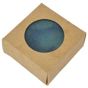Soap Box - Square with Round Window, Kraft