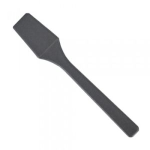 Spatula - 2.5", Straight Black Plastic