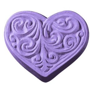 Victorian Heart Soap Mold (Milky Way)